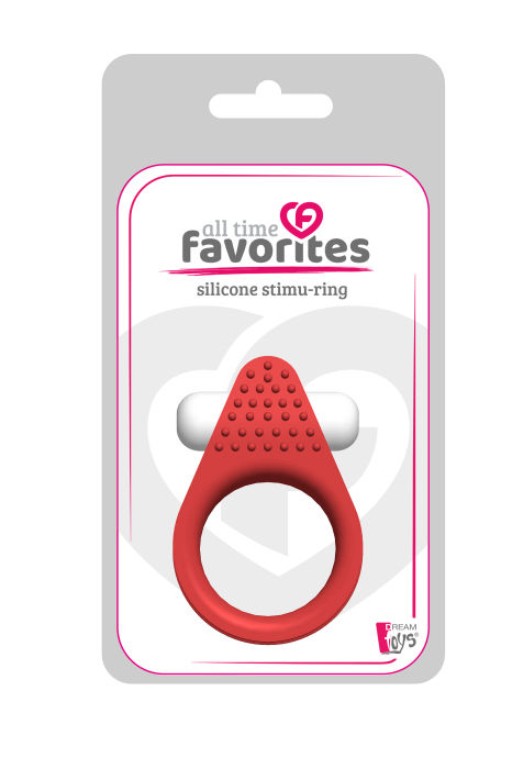 ALL TIME FAVORITES SILICONE STIMU-RING RED