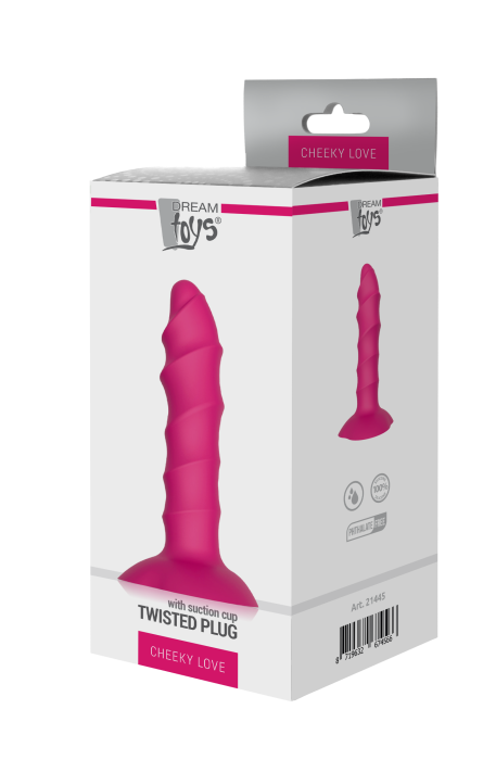 CHEEKY LOVE TWISTED PLUG WITH SUCTION CUP