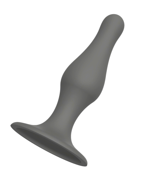 CHEEKY LOVE GREY PLUG WITH SUCTION CUP