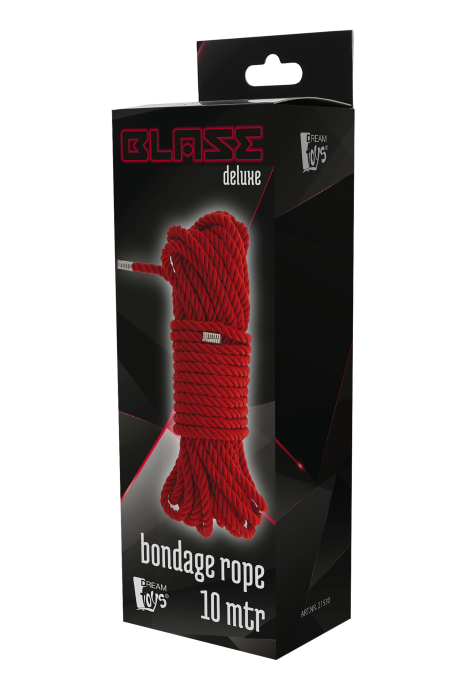 BLAZE DELUXE BONDAGE ROPE 10M RED