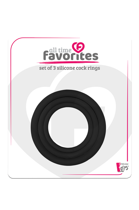 ALL TIME FAVORITES 3 SILICONE COCKRINGS