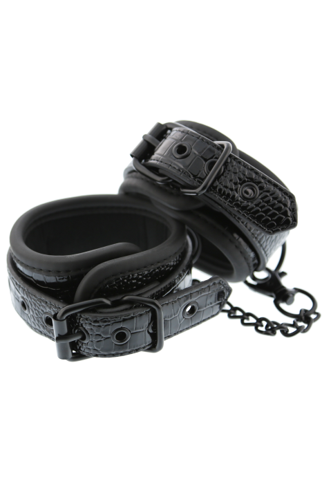BLAZE ANKLE CUFF CROCO BLACK