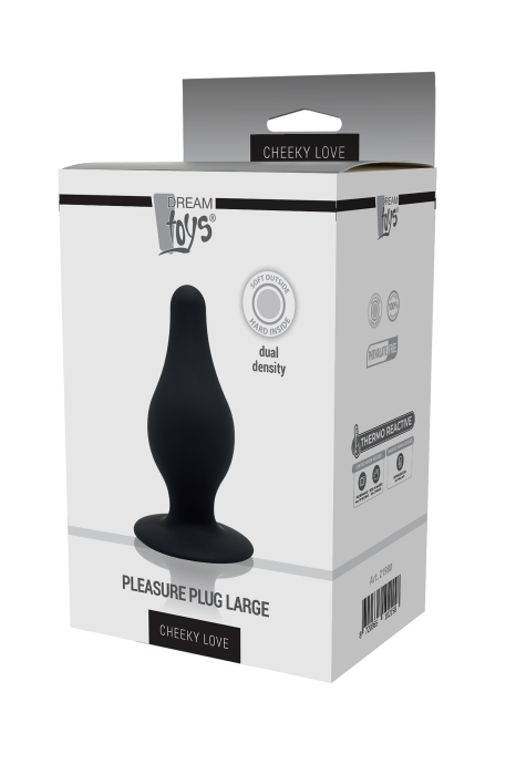 CHEEKY LOVE DUAL DENSITY PLEASURE PLUG L BLACK