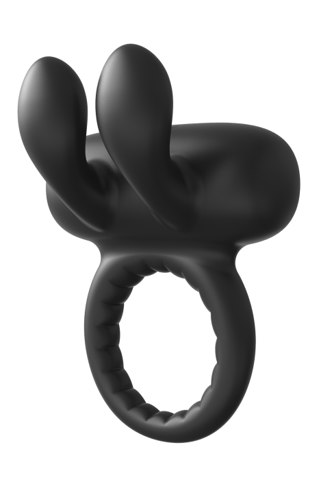 RAMROD RABBIT VIBRATING COCKRING BLACK