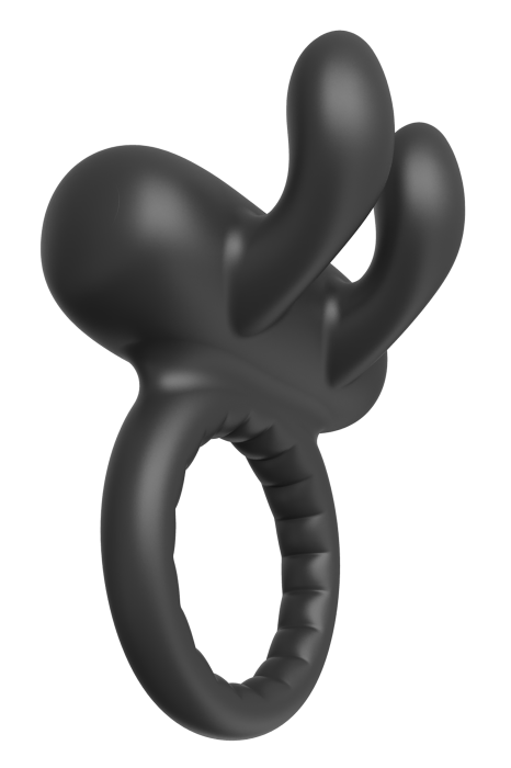 RAMROD RABBIT VIBRATING COCKRING BLACK