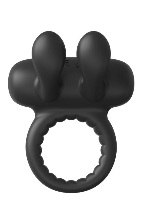 RAMROD RABBIT VIBRATING COCKRING BLACK