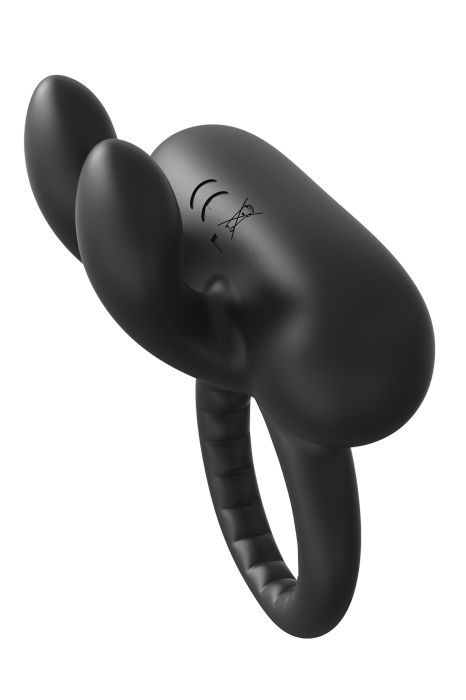 RAMROD RABBIT VIBRATING COCKRING BLACK