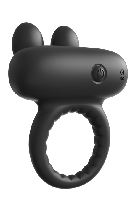 RAMROD RABBIT VIBRATING COCKRING BLACK
