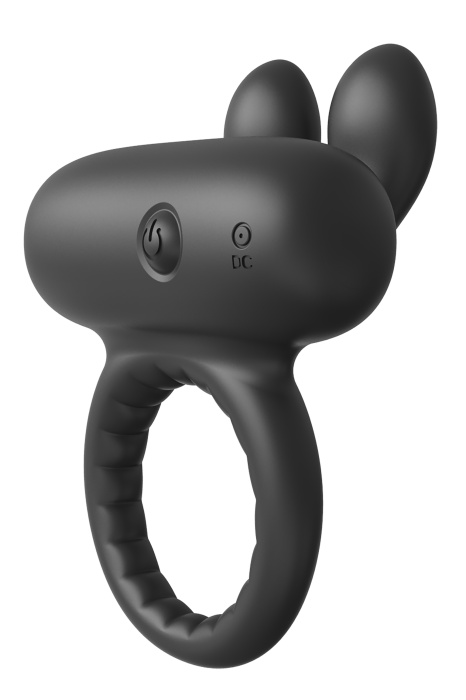 RAMROD RABBIT VIBRATING COCKRING BLACK