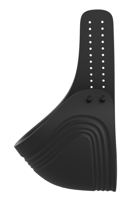 RAMROD ADJUSTABLE VIBRATING COCKRING WITH REMOTE BLACK