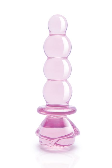 GLAZE GLASS ROSEBUD BEADED  PLUG