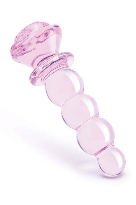 GLAZE GLASS ROSEBUD BEADED  PLUG