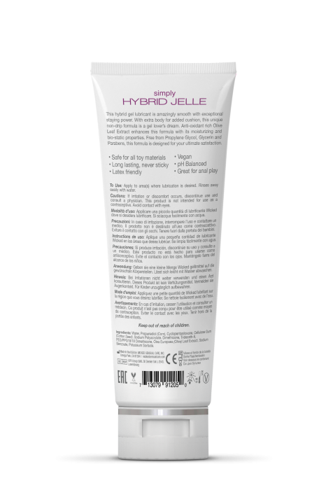 WICKED SIMPLY HYBRID JELLE LUBRICANT 120ML