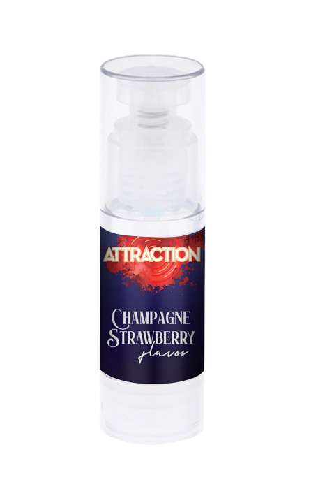 MAI ATTRACTION HOT KISS MASSAGE OIL CHAMPAGNE STRAWBERRY FLAVOR 50ML
