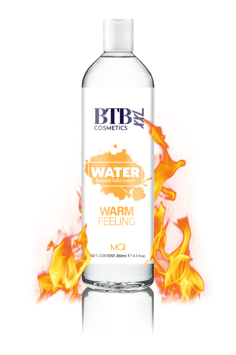 BTB WATER BASED WARM FEELING LUBRICANT 250ML