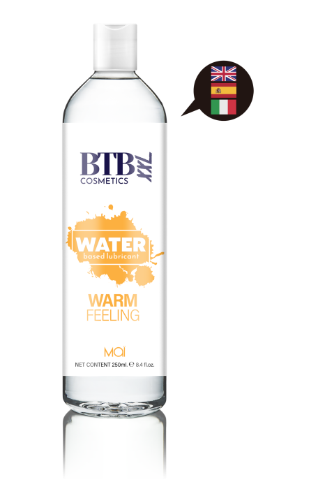 BTB WATER BASED WARM FEELING LUBRICANT 250ML