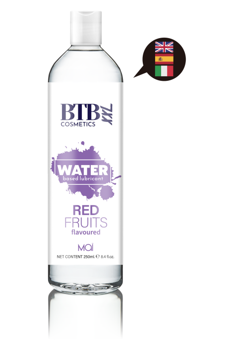 BTB WATER BASED FLAVORED RED FRUITS LUBRICANT 250ML