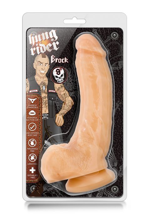 HUNG RIDER REX 8INCH SQUIRTING DONG