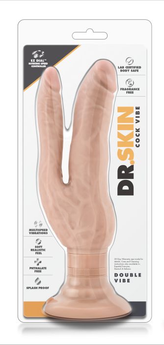 DR. SKIN COCK VIBES DOUBLE VIBE BEIGE