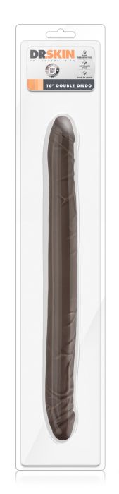 DR. SKIN 16INCH DOUBLE DILDO CHOCOLATE