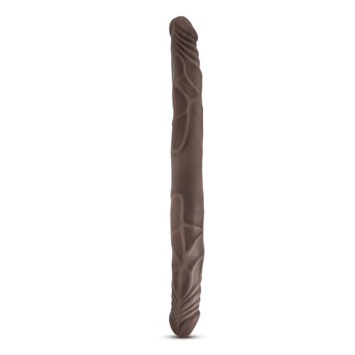 DR SKIN 14INCH DOUBLE DILDO CHOCOLATE