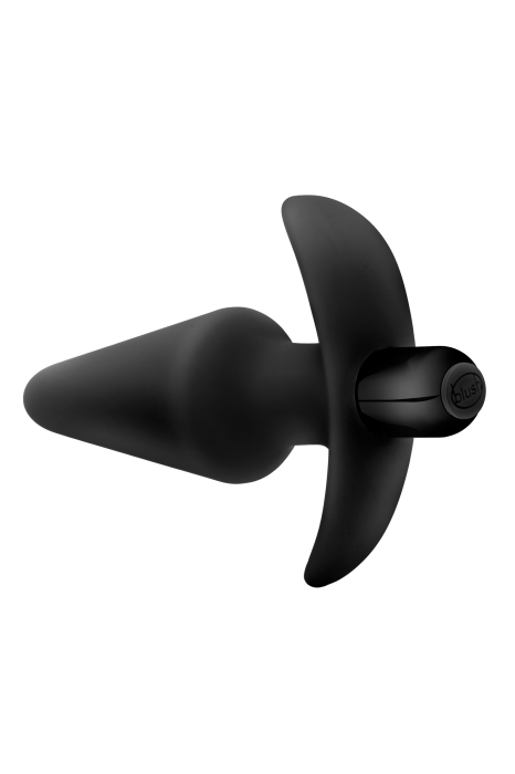 ANAL ADVENTURES PLATINUM SILICONE VIBRATING PLUG BLACK