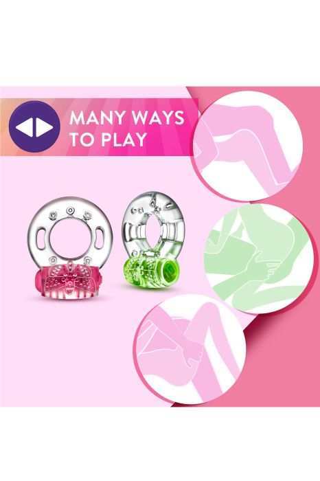 PLAY WITH ME AROUSER VIBRATING C-RING PINK