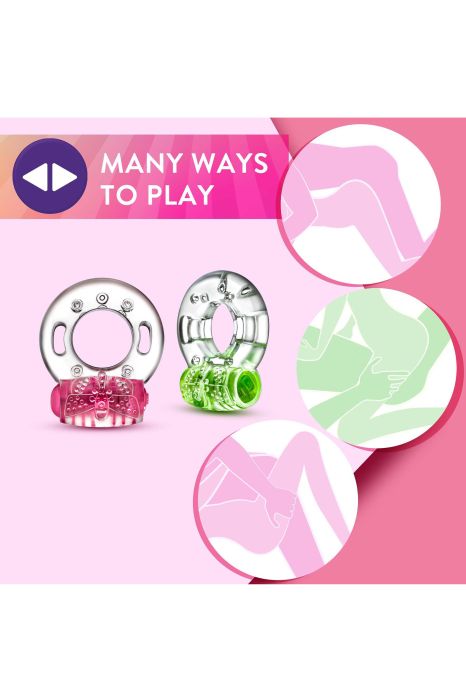 PLAY WITH ME AROUSER VIBRATING C-RING GREEN