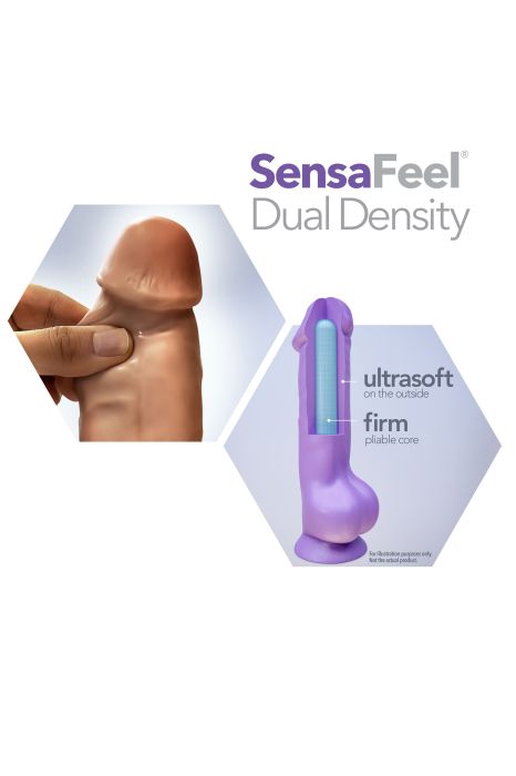 AU NATUREL BIG BILLY 9 INCH DILDO MOCHA