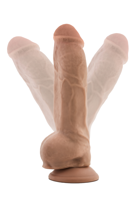 AU NATUREL BIG BOY 10 INCH DILDO MOCHA