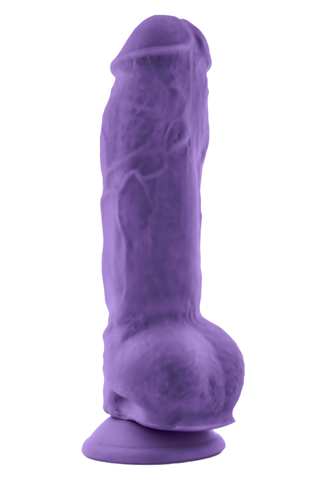 AU NATUREL BOLD BIG BOY 10 INCH DILDO PURPLE