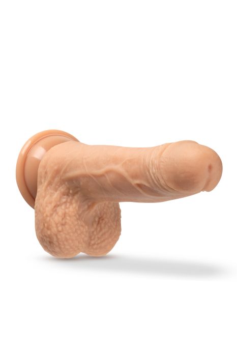 DR. SKIN SILICONE DR. GREY 7 INCH THRUSTING DILDO VANILLA