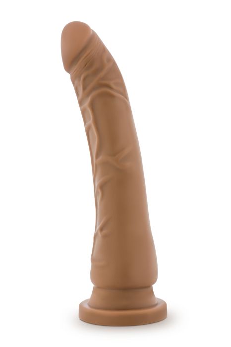 DR. SKIN SILICONE DR. NOAH 8 INCH DONG WITH SUCTION CUP MOCHA