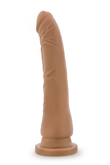 DR. SKIN SILICONE DR. NOAH 8 INCH DONG WITH SUCTION CUP MOCHA