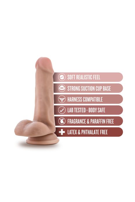DR. SKIN DR. JEFFREY 6.5 INCH DILDO WITH BALLS BEIGE