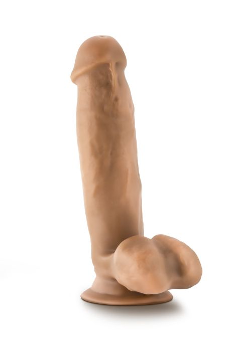 DR. SKIN DR. MARK 7 INCH DILDO WITH BALLS TAN