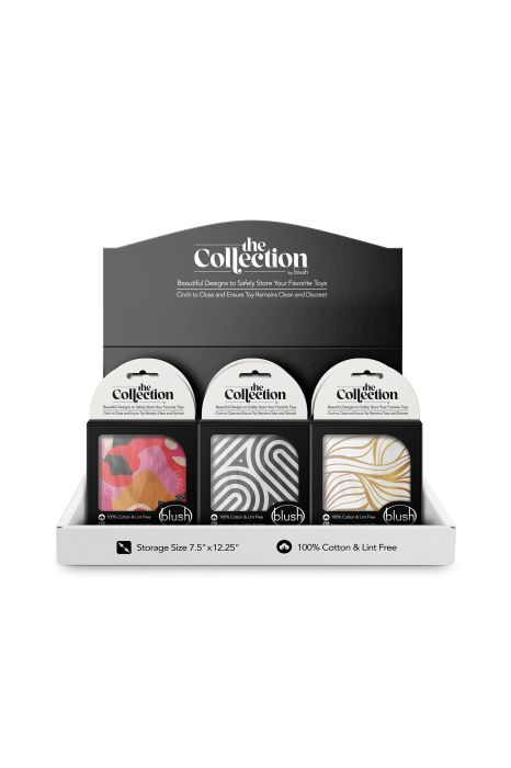 THE COLLECTION COTTON TOY BAG 18 PCS COUNTER DISPLAY ASSORTED