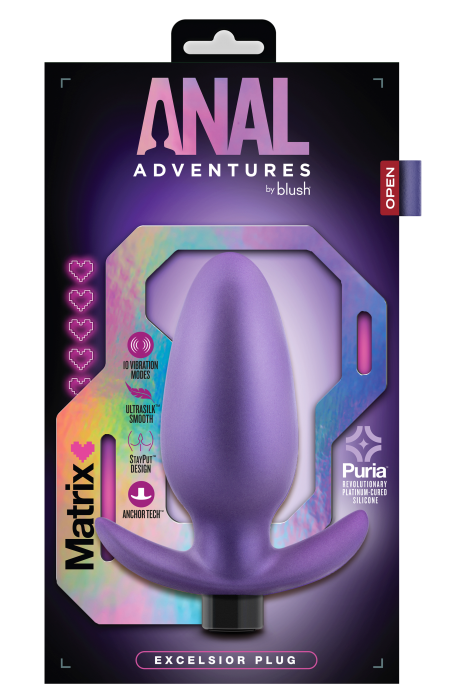 ANAL ADVENTURES MATRIX EXCELSIOR PLUG ASTRO VIOLET