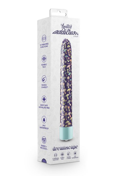 LIMITED ADDICTION DREAMSCAPE 7 INCH RECHARGEABLE VIBE BLUE
