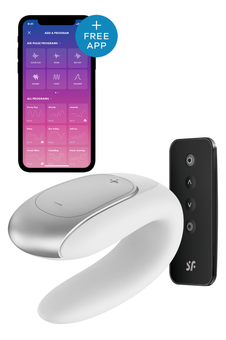 SATISFYER DOUBLE FUN WHITE