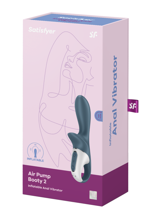 SATISFYER AIR PUMP BOOTY 2 DARK GREY