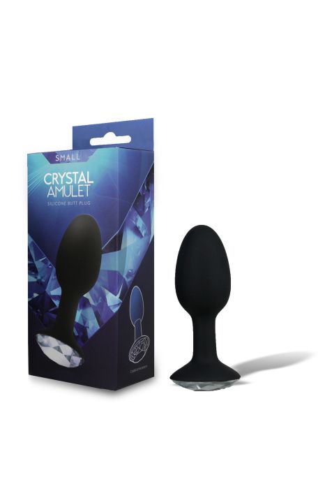 CRYSTAL AMULET SILICONE BUTT PLUG SMALL