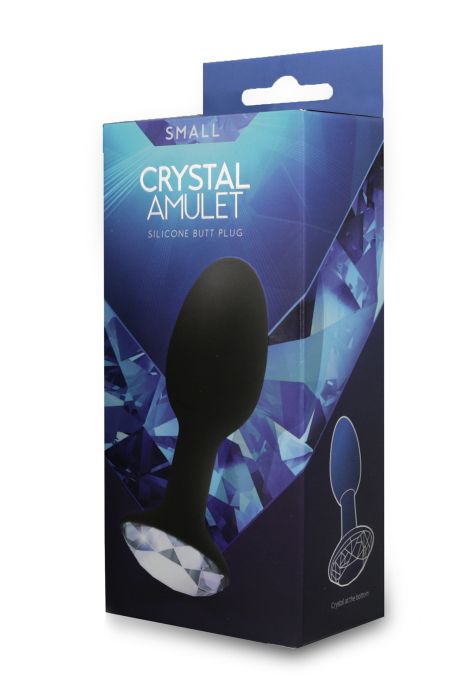 CRYSTAL AMULET SILICONE BUTT PLUG SMALL