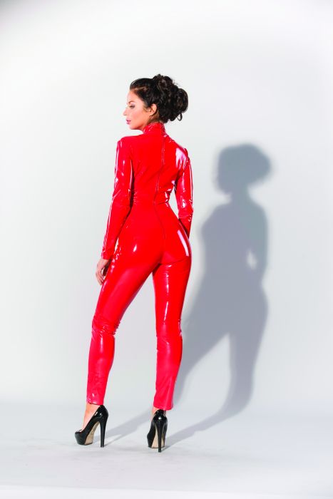 GP CATSUIT WITH ZIPPER AT THE BACK, L