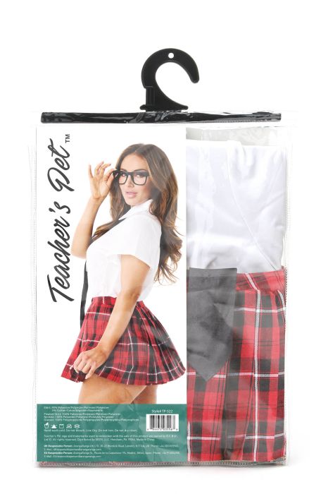 TEACHER PET WOMEN'S 4 PC PRIVATE SCHOOL SWEETHEART COSTUME