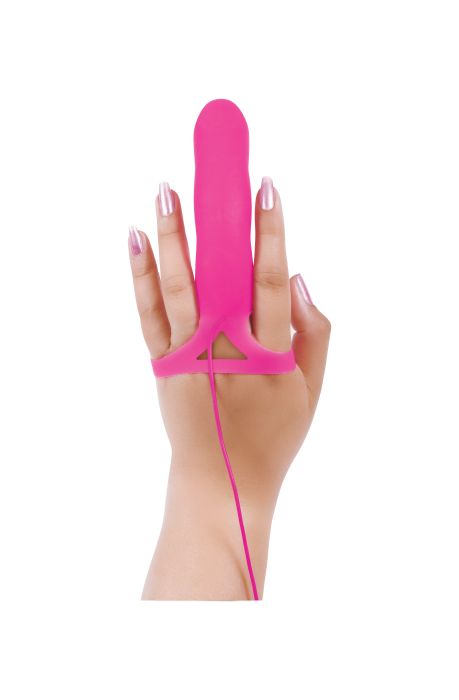 A&E G SPOT TOUCH FINGER VIBRATOR PINK