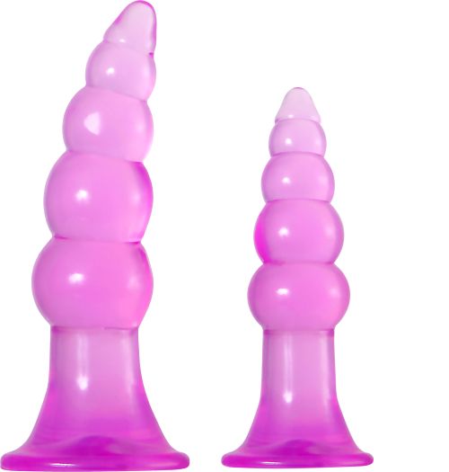 A&E FUN JELLY BUTT PLUGS PINK