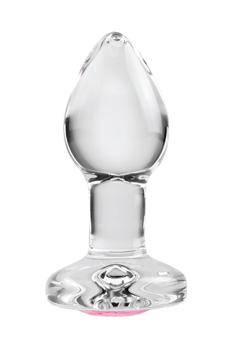 A&E PINK GEM GLASS PLUG SMALL