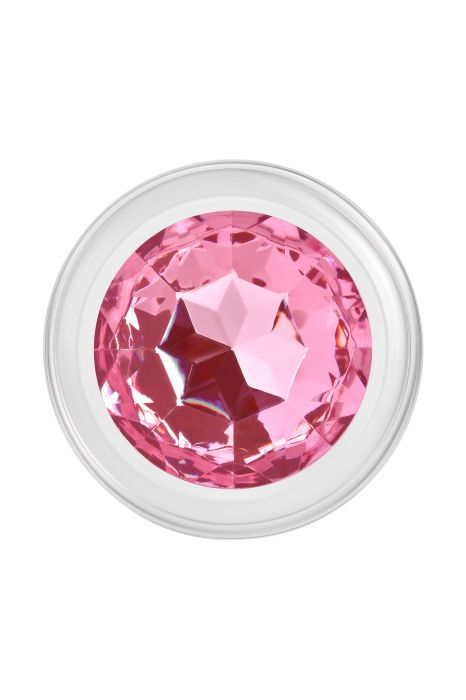 A&E PINK GEM GLASS PLUG SMALL
