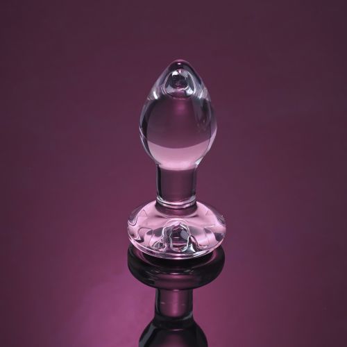 A&E PINK GEM GLASS PLUG SMALL